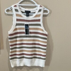 Striped Knit Tank Top